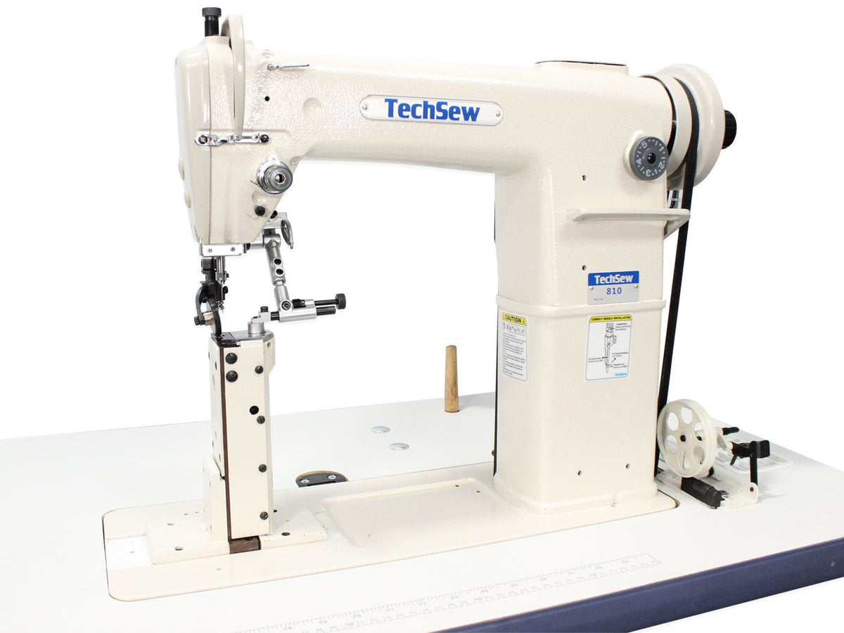 Techsew 810 PRO Post Bed Roller Foot Industrial Sewing Machine with Sp