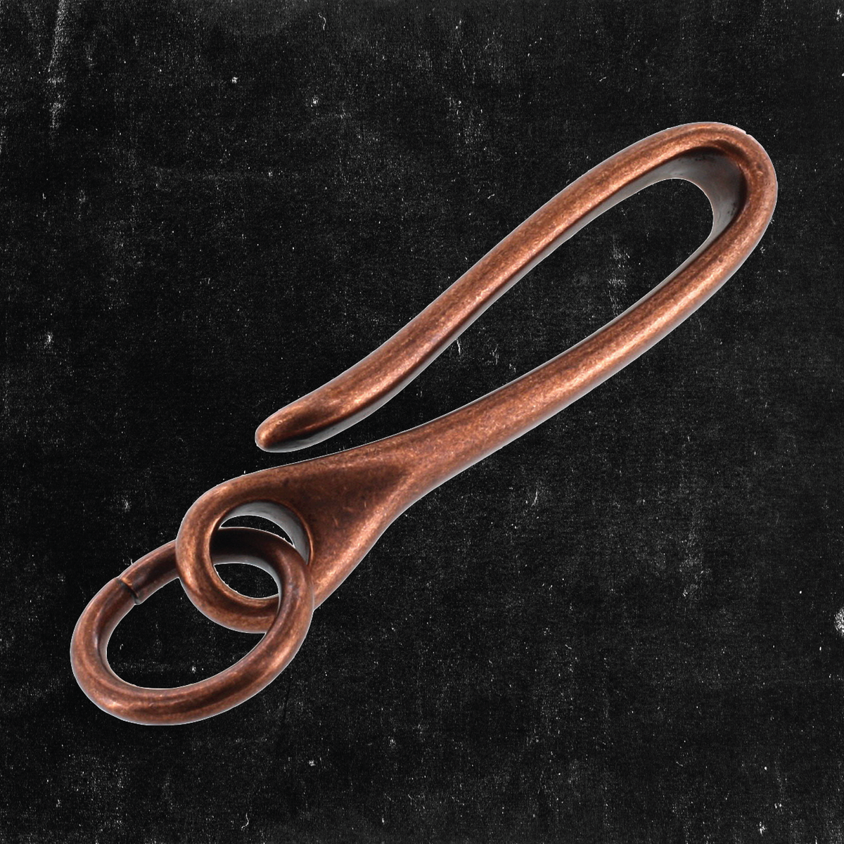 Belt Hook 2-3/4 w/3mm ring Copper over Solid Brass – OA Leather