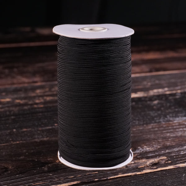 Elastic Knit Webbing - Black 5mm