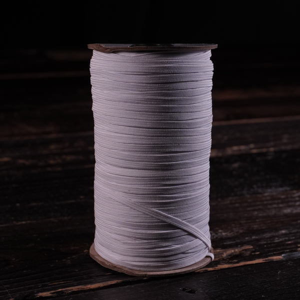 Elastic Knit Webbing - White 5mm