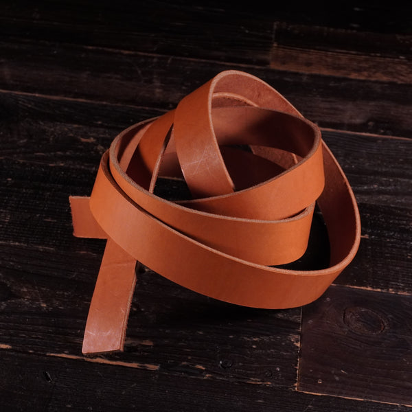 Hermann Oak - Natural Chestnut Saddle Skirting 11-13oz (Premium) CUSTOM STRAP LENGTHS