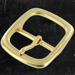 5/8 inch Polished Solid Brass Belt Buckle - AB2 - Leathersmith Designs Inc.