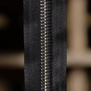 Riri 8MM Closed Bottom Zipper with Golf pull, Black/Antique Brass —  ZipUpZipper